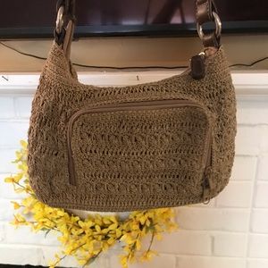Vintage Macrame handbag small shoulder bag